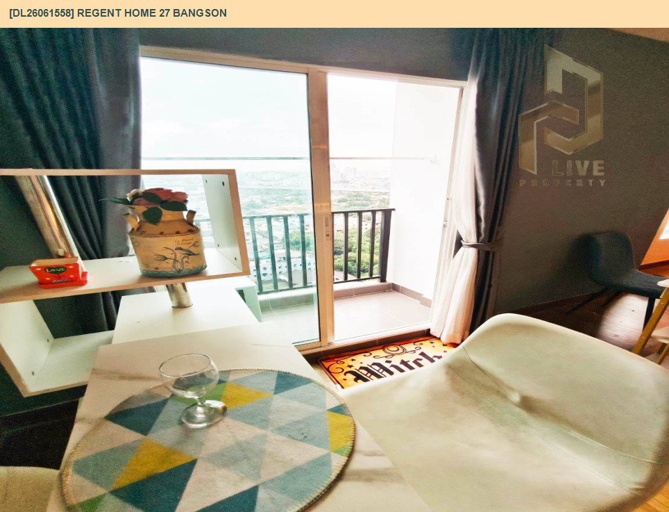 รูป DL26061558 ให้เช่าคอนโด รีเจ้นท์ โฮม 27 บางซ่อน (Regent Home 27 Bangson) ใกล้ - พร้อมเข้าอยู่ โทรด่วน 0638692663 LineID @952jdxxk - รูปที่ 4/15