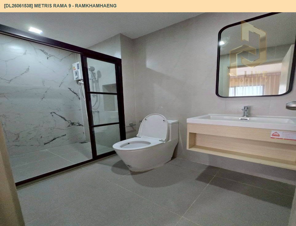 รูป DL26061538 ให้เช่าคอนโด เมทริส พระราม 9 - รามคำแหง (Metris Rama 9 - Ramkhamhaeng) ใกล้ ARL รามคำแหง พร้อมเข้าอยู่ โทรด่วน 0653619502 LineID @952jdxxk - รูปที่ 6/7