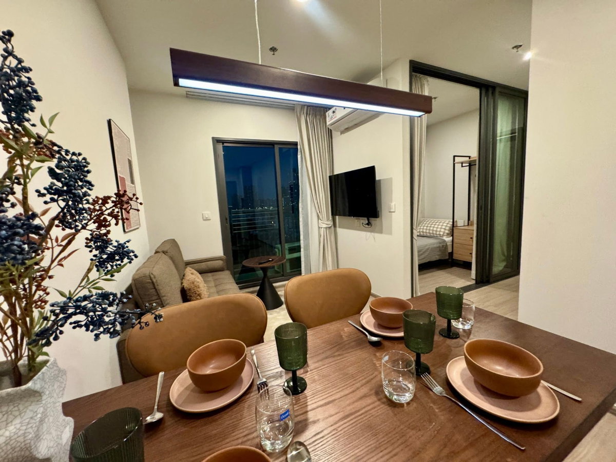 รูป 🛋️ ห้องสวย แต่งครบแนว ​COZY วิวเมืองฉ่ำๆ พร้อมเข้าอยู่ทันที 🚆 แค่ 5 นาทีถึง BTS พระโขนง! - รูปที่ 7/15