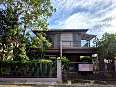 เช่าบ้านเดี่ยว วิทยาลัยเทคนิคกาญจนาภิเษกมหานคร : HU7458 บ้านเดี่ยวให้เช่า หมู่บ้านปาริชาต สุวินทวงศ์ กรุงเทพมหานคร