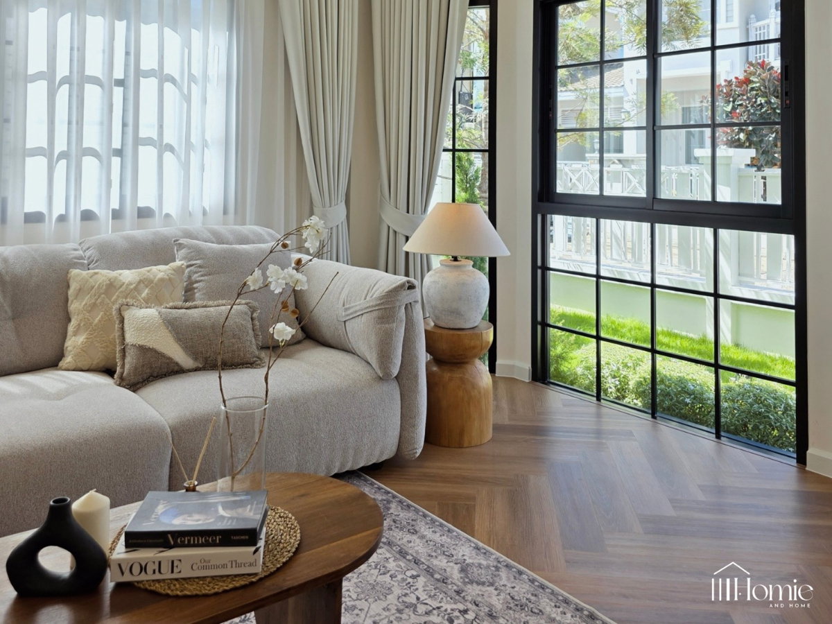 รูป บ้านแฝด สวยตกแต่งมีสไตล์ รีโนเวทใหม่ทั้งหลัง บ้านฟ้าปิยรมย์ เฟส4 ลำลูกกาคลอง6 ปทุมธานี ทำเลดี แต่งเฟอร์นิเจอร์ สวน น่าอยู่ - รูปที่ 13/35