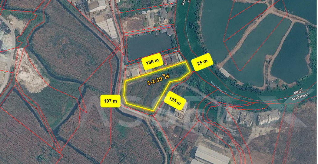 รูป ขายด่วน! ที่ดินผังม่วง 5-2-19 ไร่ บางปะกง- ท่าข้าม ฉะเชิงเทรา - รูปที่ 1/7