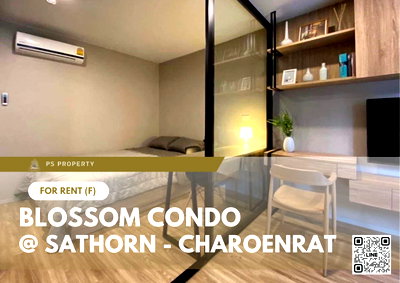 คอนโดให้เช่า : ให้เช่า ✨ Blossom Condo @ Sathorn - Charoenrat ✨ เฟอร์นิเจอร์ และ เครื่องใช้ไฟฟ้าครบ ใกล้ BTS สุรศักดิ์