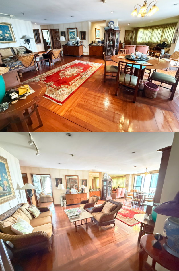 For sale 2 connected condos, Modern Town, Khlong Tan, Phra Khanong, Bangkok