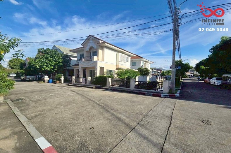 ขายบ้านเดี่ยว : ขายบ้านเดี่ยว 2 ชั้น หลังมุม หมู่บ้านเดอะวิลล่า ท่าอิฐ-รัตนาธิเบศร์ ใกล้ MRT บางรักน้อย-ท่าอิฐ