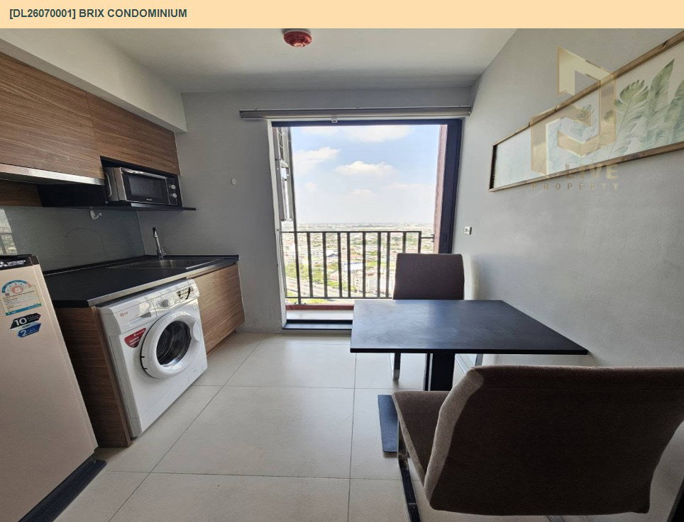 รูป DL26070001 ให้เช่าคอนโด บริกซ์ คอนโดมิเนียม (Brix Condominium) ใกล้ BTS สิรินธร พร้อมเข้าอยู่ โทรด่วน 0653619502 LineID @952jdxxk - รูปที่ 6/7