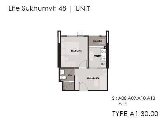 รูป คอนโด 1 ห้องนอน 30 ตร.ม. ชั้น 28 Life Sukhumvit 48 ใกล้ BTS พระโขนง (ID 3048411) - รูปที่ 11/12
