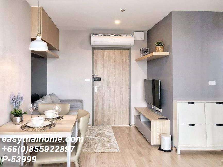รูป P-53999 | ปล่อยเช่า ไอดีโอ โอทู 🔥✨ คอนโดสตูดิโอ ชั้นสูง วิวเมือง เฟอร์ครบ พร้อมเครื่องซักผ้า ใกล้ BTS บางนา พร้อมเข้าอยู่! ✨ - รูปที่ 3/10