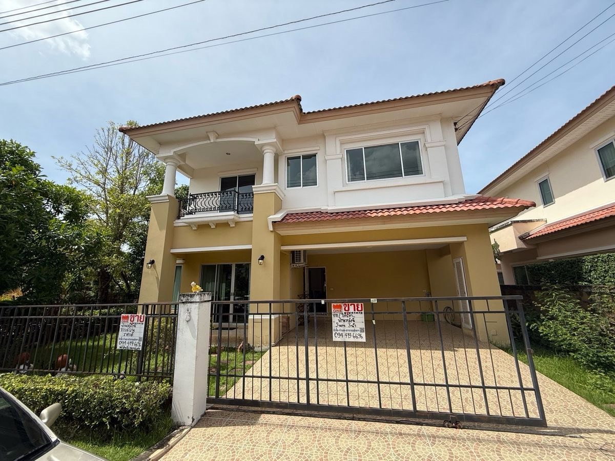 Single house for sale The Grand Rama 2 Village, Neo Resort Zone, behind the corner, with a shady atmosphere. (M11942)