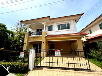 Houses for sale : Single house for sale The Grand Rama 2 Village, Neo Resort Zone, behind the corner, with a shady atmosphere. (M11942)