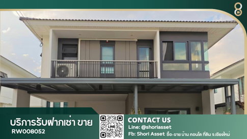 For rent: Supalai Grand Ville San Kamphaeng detached house, fully furnished with furniture and electrical appliances, near Makro -RW008052