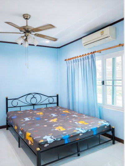 รูป บ้านเดี่ยว 2ชั้น 5นอน 5แอร์ 45 ตร.ว. 340 ตร.ม.รถไฟฟ้าสายสีเหลือง แยกลำสาลี 950 ม. เดอะมอลล์ บางกะปิ 2 กม. - รูปที่ 6/8