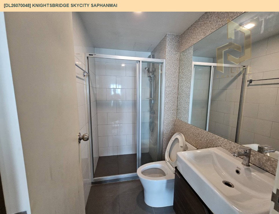 รูป DL26070048 ให้เช่าคอนโด ไนท์บริดจ์ สกายซิตี้ สะพานใหม่ (Knightsbridge Skycity Saphanmai) ใกล้ BTS สายหยุด พร้อมเข้าอยู่ โทรด่วน 0653619502 LineID @952jdxxk - รูปที่ 9/9