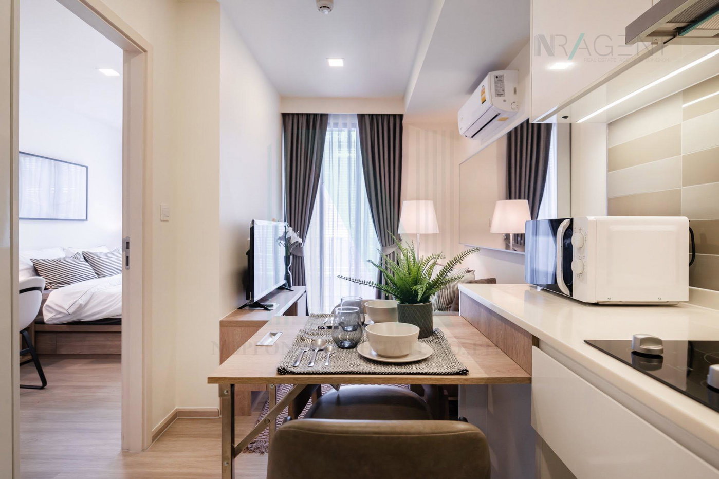 picture For Rent Condo MAESTRO 03 RATCHADA-RAMA 9 Building 1, Floor 2,1 bed room, Room size 30 sqm - 1/8