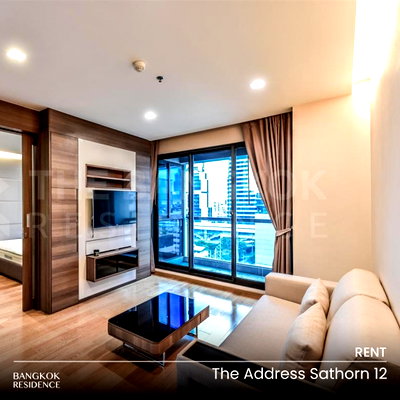 เช่าคอนโด BTS เซนต์หลุยส์ : เช่าคอนโด 💫 The Address Sathorn 12 ห้อง1นอน 56ตรม 30k ✨ ห้องสวย รีโนเวทใหม่ ใกล้ BTS เซนต์หลุยส์ 