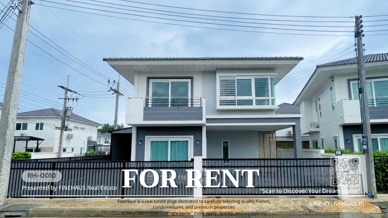บ้านเดี่ยวให้เช่า : ✨ บ้านใหม่ในโครงการศุภาลัย เบลล่า ทัสคานี ทำเลดีที่สุด ติดกาดฝรั่งแม่ริม เดินไปได้ บรรยากาศเงียบสงบ พร้อมเฟอร์นิเจอร์ครบ RH-10