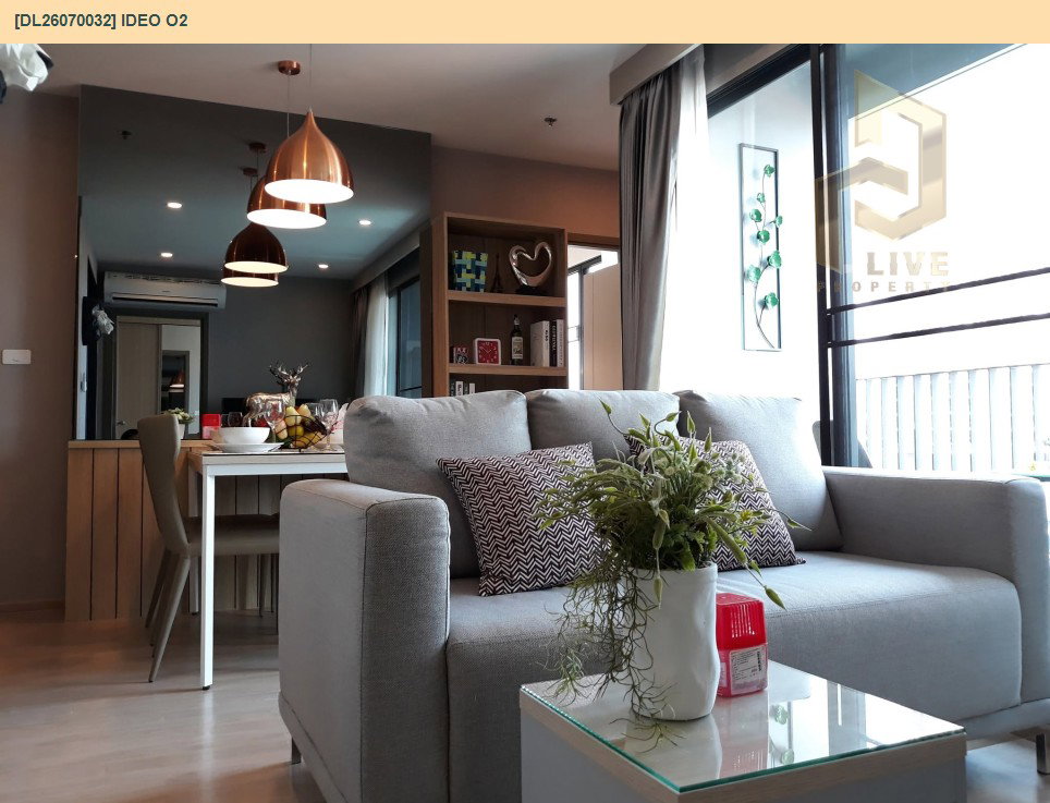 รูป DL26070032 ให้เช่าคอนโด ไอดีโอ โอทู (IDEO O2) ใกล้ BTS บางนา พร้อมเข้าอยู่ โทรด่วน 0653619502 LineID @952jdxxk - รูปที่ 2/13