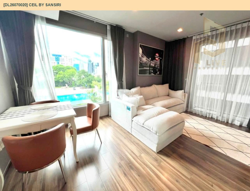 รูป DL26070020 ให้เช่าคอนโด ซีล บาย แสนสิริ (Ceil by Sansiri) ใกล้ BTS เอกมัย พร้อมเข้าอยู่ โทรด่วน 0638692663 LineID @952jdxxk - รูปที่ 4/10