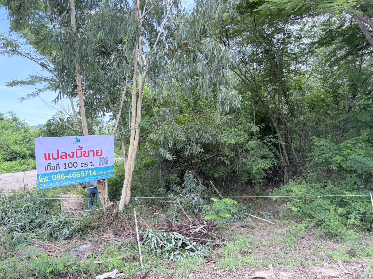 ขายที่ดิน 100 ตรว. ต.ทับใต้ อ.หัวหิน จ.ประจวบคีรีขันธ์