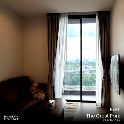 คอนโดให้เช่า : เช่าคอนโด 🌇 The Crest Park Residences 1นอน 32ตร.ม. 27k 💎 ห้องสวย ใกล้ BTS ห้าแยกลาดพร้าว 