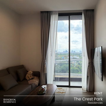 Rental Condo 🌇 The Crest Park Residences, 1BR 32 sq.m. 27K 💎 Beautiful unit, near BTS Ha Yaek Lat Phrao 