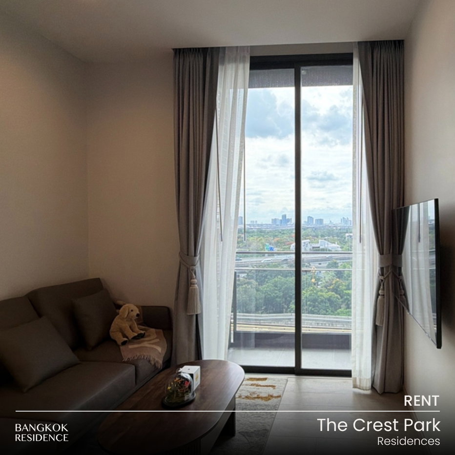 รูป เช่าคอนโด 🌇 The Crest Park Residences 1นอน 32ตร.ม. 27k 💎 ห้องสวย ใกล้ BTS ห้าแยกลาดพร้าว  - รูปที่ 1/6