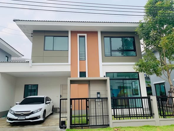 ขายบ้านเดี่ยว : 🔥 ขายบ้านแฝด 2 ชั้น ✅ คาซ่า เพรสโต้ (Casa Presto) ใกล้มหาวิทยาลัยเทคโนโลยีพระจอมเกล้าธนบุรี (บางมด)