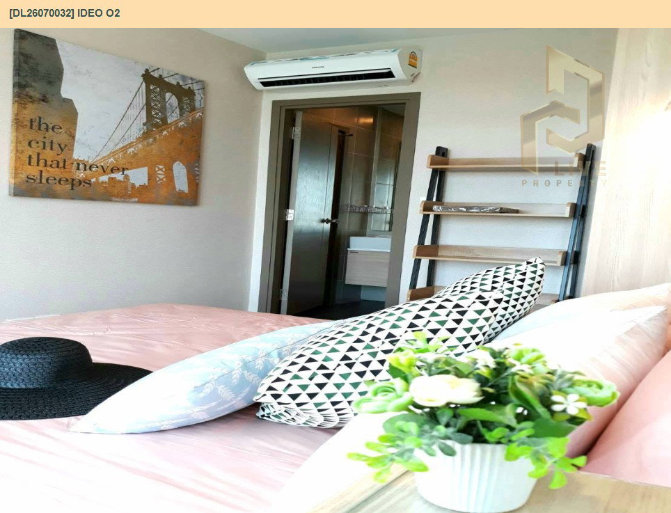 รูป DL26070032 ให้เช่าคอนโด ไอดีโอ โอทู (IDEO O2) ใกล้ BTS บางนา พร้อมเข้าอยู่ โทรด่วน 0653619502 LineID @952jdxxk - รูปที่ 13/13