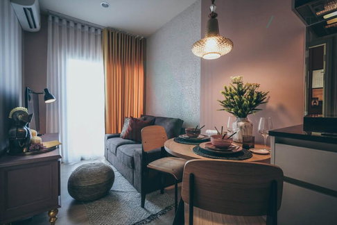 For Rent Condo NOBLE REVOLVE RATCHADA 2 Building 1, Floor 35,1 bed room, Room size 27.00 sqm