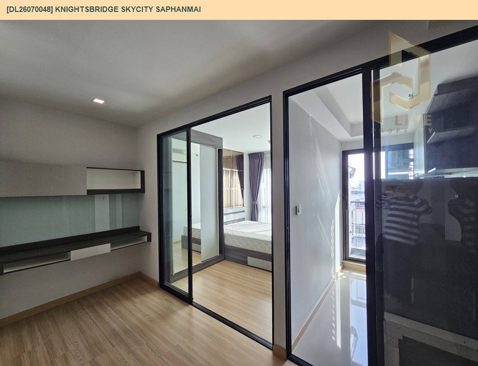 รูป DL26070048 ให้เช่าคอนโด ไนท์บริดจ์ สกายซิตี้ สะพานใหม่ (Knightsbridge Skycity Saphanmai) ใกล้ BTS สายหยุด พร้อมเข้าอยู่ โทรด่วน 0653619502 LineID @952jdxxk - รูปที่ 7/9
