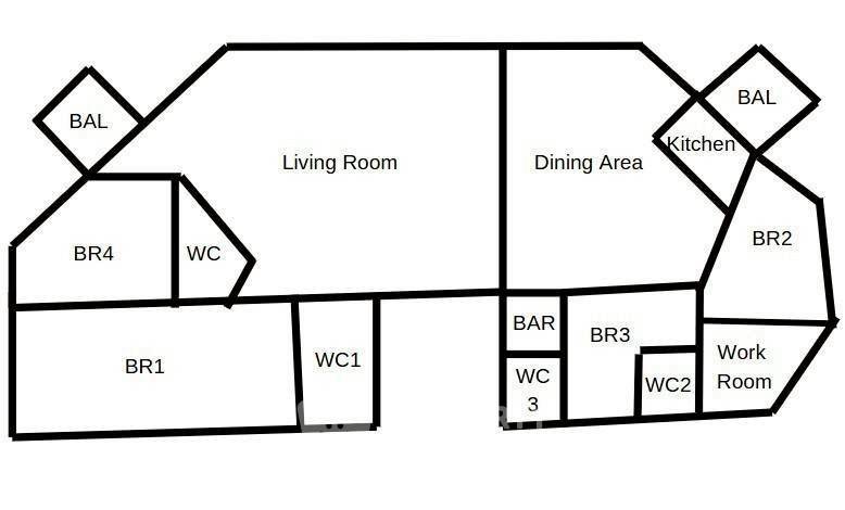 รูป คอนโดให้เช่า 4 ห้องนอน ขนาด 320 ตร.ม. Hillside Condo 4 ใกล้ช้างเผือก (ID 3050741) - รูปที่ 9/10