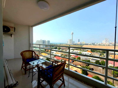 Condos for sale : View Talay5 - Large Studio Unit 52.6Sq.m with Sea View + City View