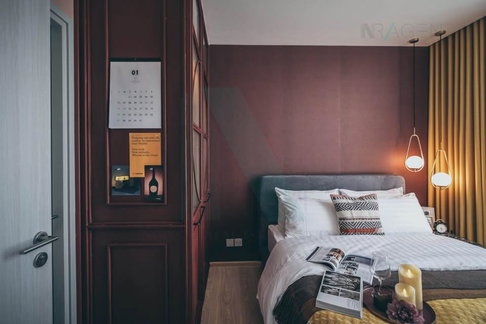 📌 For Rent Condo NOBLE REVOLVE RATCHADA 2 Building 1, Floor 35,1 bed room, Room size 27.00 sqm