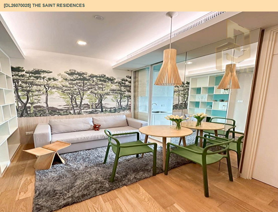 รูป DL26070025 ให้เช่าคอนโด เดอะ เซนต์ เรสซิเดนซ์ (The Saint Residences) ใกล้ MRT พหลโยธิน พร้อมเข้าอยู่ โทรด่วน 0653619502 LineID @952jdxxk - รูปที่ 2/6