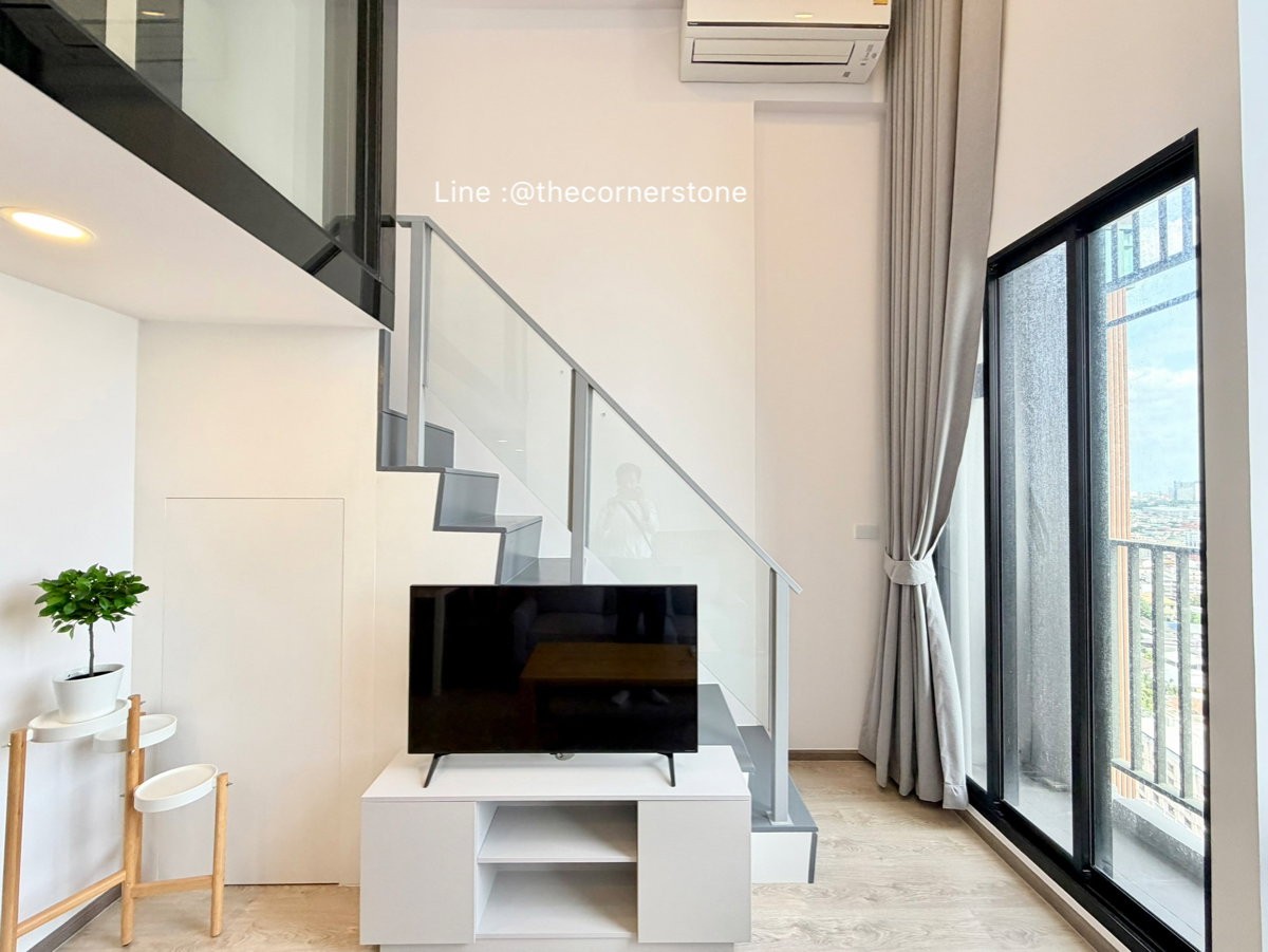 รูป ห้องสวย พร้อมให้เช่า ✨ 𝐒𝐨𝐡𝐨 𝐁𝐚𝐧𝐠𝐤𝐨𝐤 𝐑𝐚𝐭𝐜𝐡𝐚𝐝𝐚 ✨ 1 Bedroom Duo Space 2 ชั้น | ใกล้ MRT ห้วยขวาง  [260346] - รูปที่ 4/17