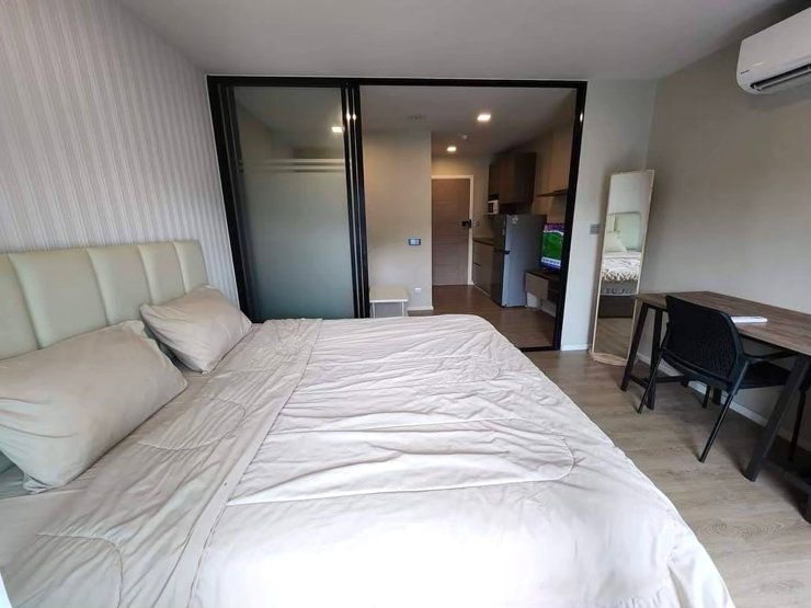 รูป ให้เช่า Kave town Shift  ข้างม.กรุงเทพ ตึก D ชั้น 7 ขนาด 27 ตร.ม วิวสระ🩵  - รูปที่ 2/9