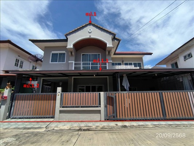 รูป บ้านเดี่ยว 52.4 ตร.วา บุรีรมย์ วงแหวน - ปิ่นเกล้า บางกรวย นนทบุรี 4.5M - รูปที่ 1/14