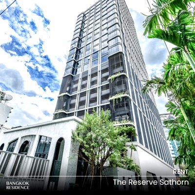 Condos for rent : Rental Condo 💎 The Reserve Sathorn, 1BR 49.85 sq.m. 45K 🛌🏻 Beautiful fully furnished unit, near MRT Lumphini 