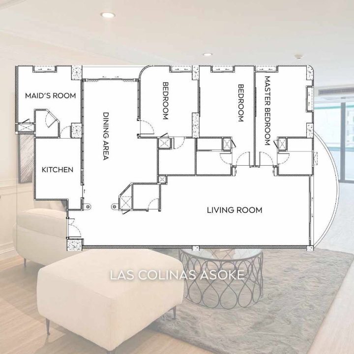 รูป ขายคอนโด Las Colinas – Asoke ทำเลใจกลางอโศก ห้องใหญ่พิเศษไซต์บ้าน เดินเพียง 100 เมตรถึง MRT สุขุมวิท และ BTS อโศก-SW003742 - รูปที่ 12/12