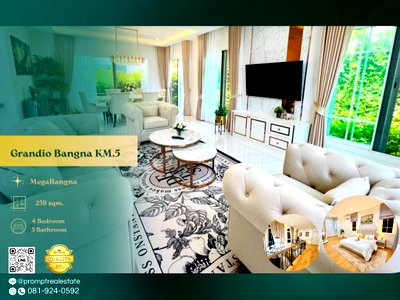 เช่าบ้านเดี่ยว บางพลี สมุทรปราการ : GH01355 - Grandio Bangna KM.5 : MegaBangna 