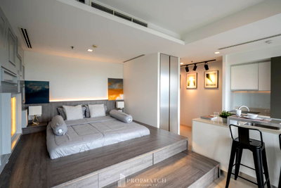 คอนโดให้เช่า : PM033162 ✨Flash Deal ✨ The River Condominium (1Bed 1Bath 45 SQM.) พร้อมอยู่ ! เพียง 29,000 บาทต่อเดือน Tel.0981315848 @propmatch