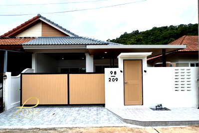 บ้านแฝด ภูเก็ต : บ้านแฝดชั้นเดียวรีโนเวทใหม่ ทำเลกะทู้ หมู่บ้าน เดอะวัลเล่ย์ กะทู้ ใกล้โรงเรียนขจรเกียรตินานาชาติ (KIS)กับบรรยากาศภูเขาโอบล้อม