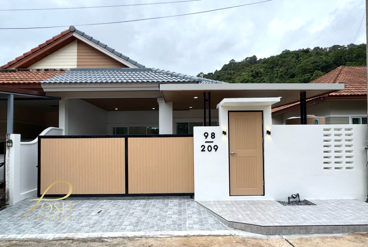 รูป บ้านแฝดชั้นเดียวรีโนเวทใหม่ ทำเลกะทู้ หมู่บ้าน เดอะวัลเล่ย์ กะทู้ ใกล้โรงเรียนขจรเกียรตินานาชาติ (KIS)กับบรรยากาศภูเขาโอบล้อม - รูปที่ 1/26