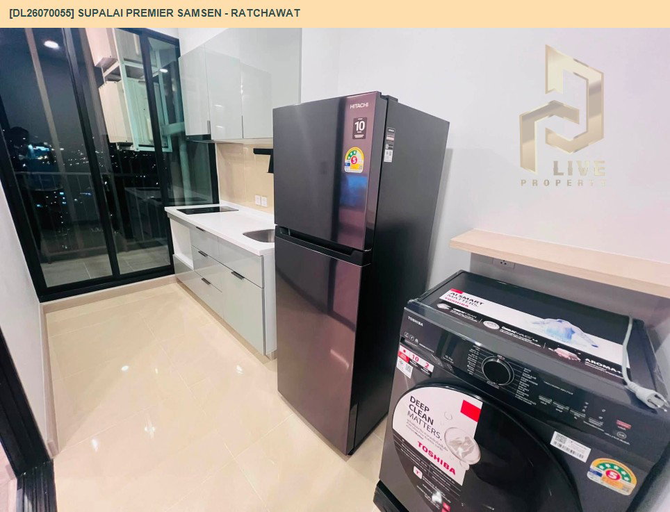 รูป DL26070055 ให้เช่าคอนโด ศุภาลัย พรีเมียร์ สามเสน - ราชวัตร (Supalai Premier Samsen - Ratchawat) ใกล้ - พร้อมเข้าอยู่ โทรด่วน 0638692663 LineID @952jdxxk - รูปที่ 4/6