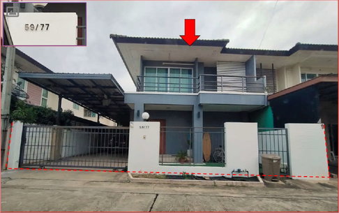 TWIN HOUSE 40.6 Sq.w. Ban Pong Ratchburi for 2.5M