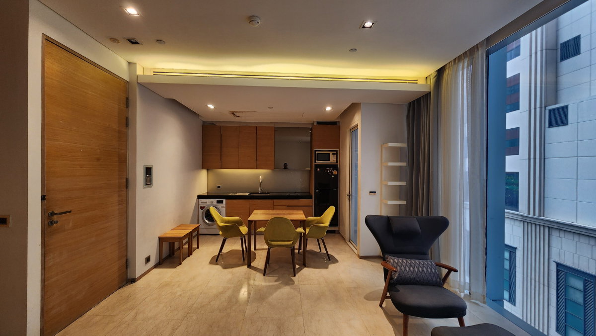 รูป Saladaeng Residences | ห้องกว้างมากหนึ่งนอนไซต์ใหญ่ ตกแต่ง สวยเรียบๆ โล่งๆ เหมาะกับคนมีของเยอะ - รูปที่ 3/11