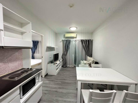 For Rent Condo A SPACE ASOKE-RATCHADA Building Y, Floor 15,2 bed room, Room size 53 sqm