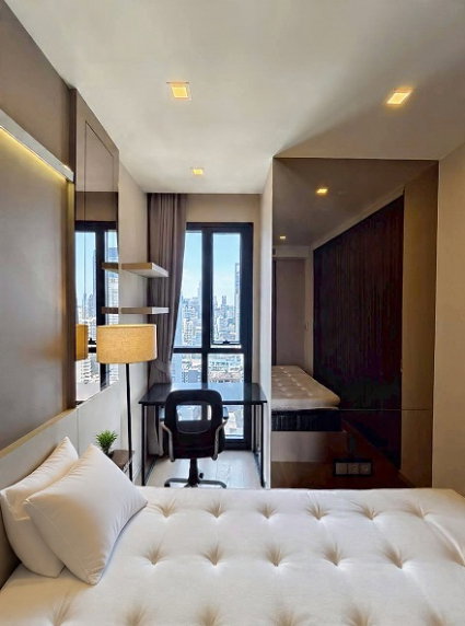 รูป **ASHTON ASOKE | 1 Bedroom 35sqm High Floor City View**ห้องชั้น 23 ฝั่งตะวันตก วิวเมืองแบบพาโนรามา - รูปที่ 7/9