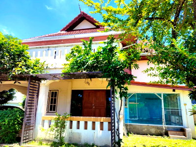 บ้านเดี่ยว เชียงใหม่ : 🏡ขายบ้านเดี่ยวทำเลดี ไม่มีค่าส่วนกลาง น้ำไม่ท่วม  โครงการ : หมู่บ้านมรกต ตำบลหนองจ๊อม อำเภอสันทราย