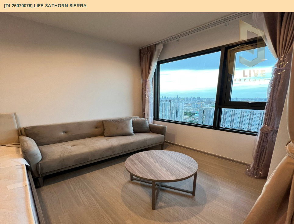 รูป DL26070078 ให้เช่าคอนโด ไลฟ์ สาทร เซียร์รา (Life Sathorn Sierra) ใกล้ BTS ตลาดพลู พร้อมเข้าอยู่ โทรด่วน 0638692663 LineID @952jdxxk - รูปที่ 3/8